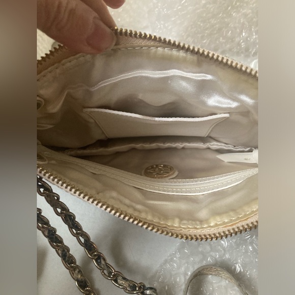 Dkny metallic python clutch crossbody evening bag - Picture 5 of 5